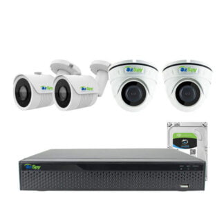 8mp 4k Indoor Outdoor 4 Camera Diy Cctv Security Camera Kit