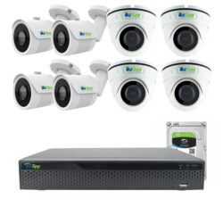8MP 4k Indoor Outdoor 8 Cam DIY CCTV Home Security Camera Kit