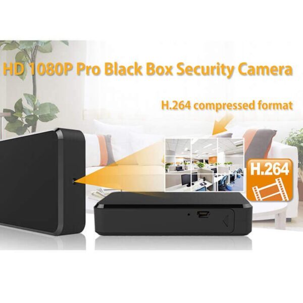 Black Box Hidden Camera 1080P Motion Push and 10 Hr Battery