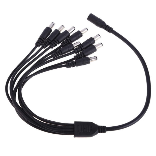 Security Camera Power Splitter Cable 1 into 8