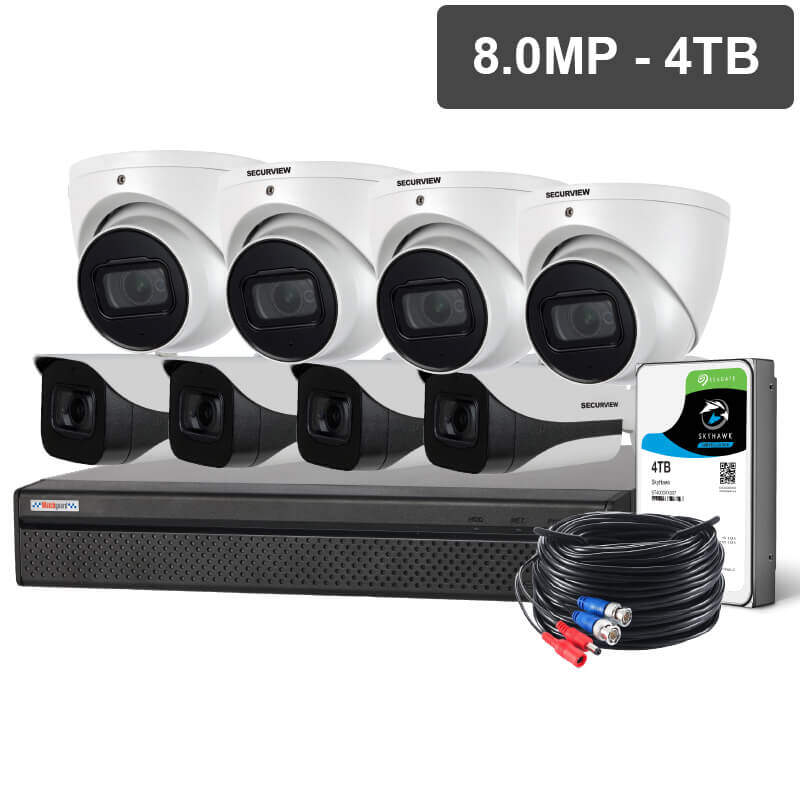 Compact 8 Channel 8 0mp Hdcvi Cctv Diy Surveillance Kit Ozspy Security Solutions