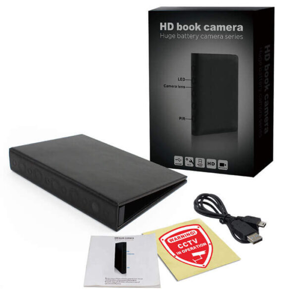 1080P HD Spy Book Hidden Camera with Motion Detection and 2 year Standby