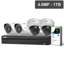 Compact Series 4 Camera 4.0MP IP Surveillance CCTV Kit