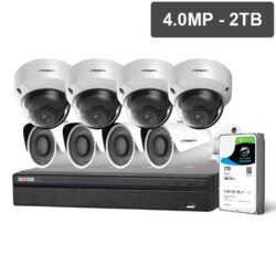 Compact Series 8 Camera 4.0MP IP Surveillance CCTV Kit