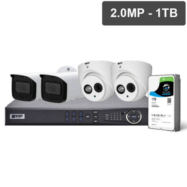 Pro Series 4 Camera 2.0MP IP CCTV Surveillance Kit