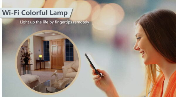 Coloured Lamp Hidden Camera Wi-Fi 1080P Spy Cam
