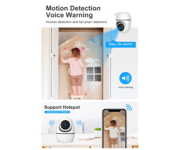 5MP WIFI Pan Tilt Smart Indoor Security Camera