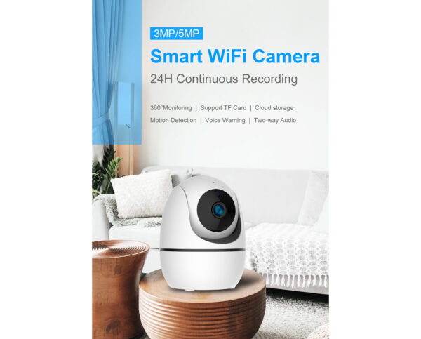 5MP WIFI Pan Tilt Smart Indoor Security Camera