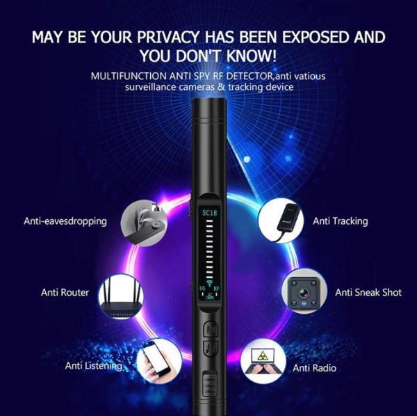 GPS Hidden Camera and Bug Detector Pen