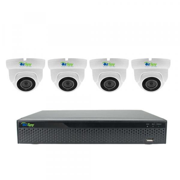 5MP Indoor Outdoor 4 Cam DIY CCTV Security Camera Kit