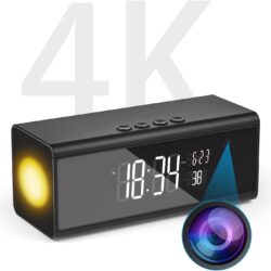 WIFI Alarm Clock Camera with Night Light 1080P