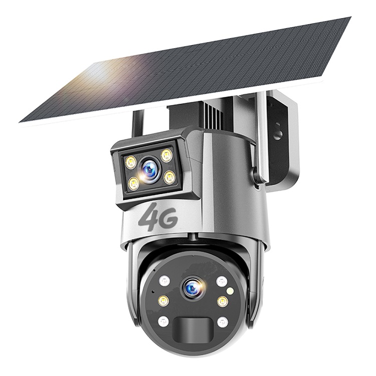 4G Motorized PTZ Solar Camera with 10X Zoom