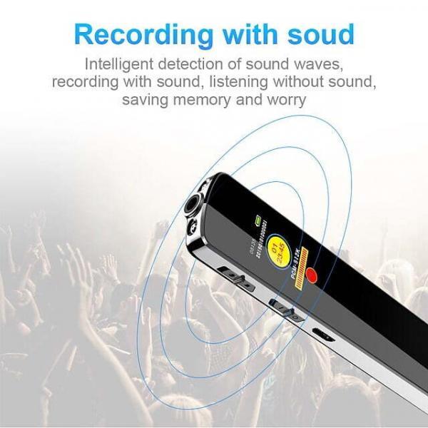 16GB 180 Hour Voice Recorder MP3 with Screen