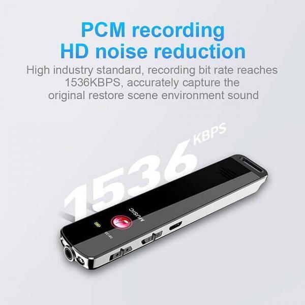 16GB 180 Hour Voice Recorder MP3 with Screen