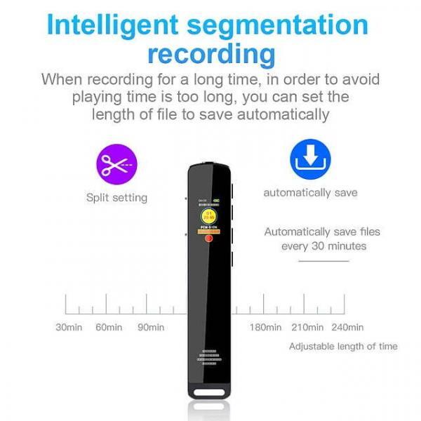 16GB 180 Hour Voice Recorder MP3 with Screen
