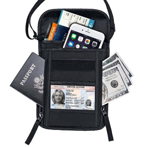 Faraday Pouch for Phones and Passport Medium