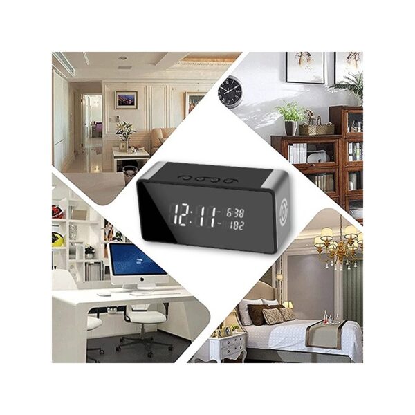 WIFI Alarm Clock Camera with Temperature 1080P - Image 4