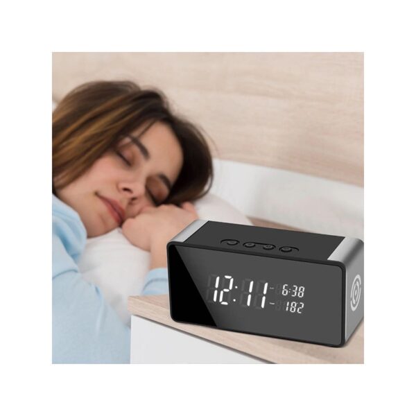WIFI Alarm Clock Camera with Temperature 1080P - Image 3