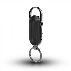 Keychain Clip Voice Recorder Black