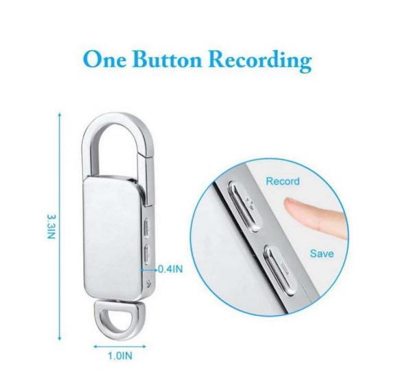 Clip Voice Recorder Silver