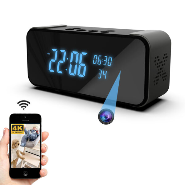 WIFI Alarm Clock Camera with Bluetooth Speaker