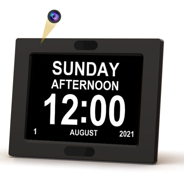 2K Digital Calendar Alarm Clock Camera with PIR Function